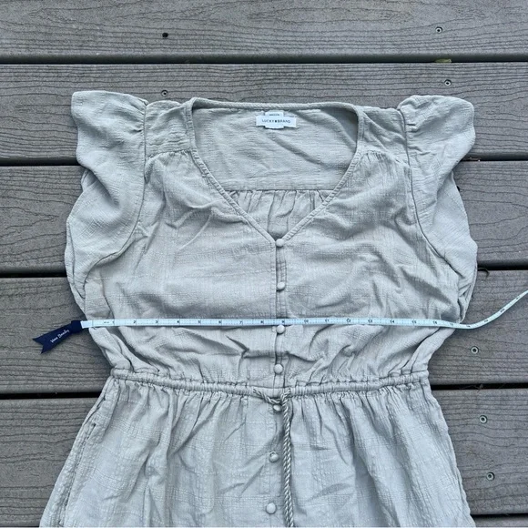 Lucky Brand: Sage Green Maxi Dress w/ Buttons and Pockets. Women’s Size Large. - Picture 8 of 12